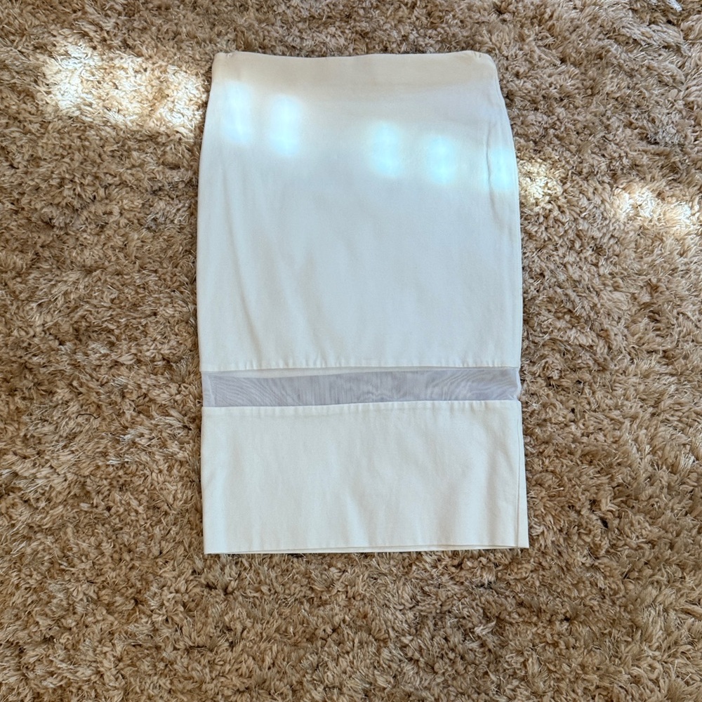 Zara Cream Pencil Skirt